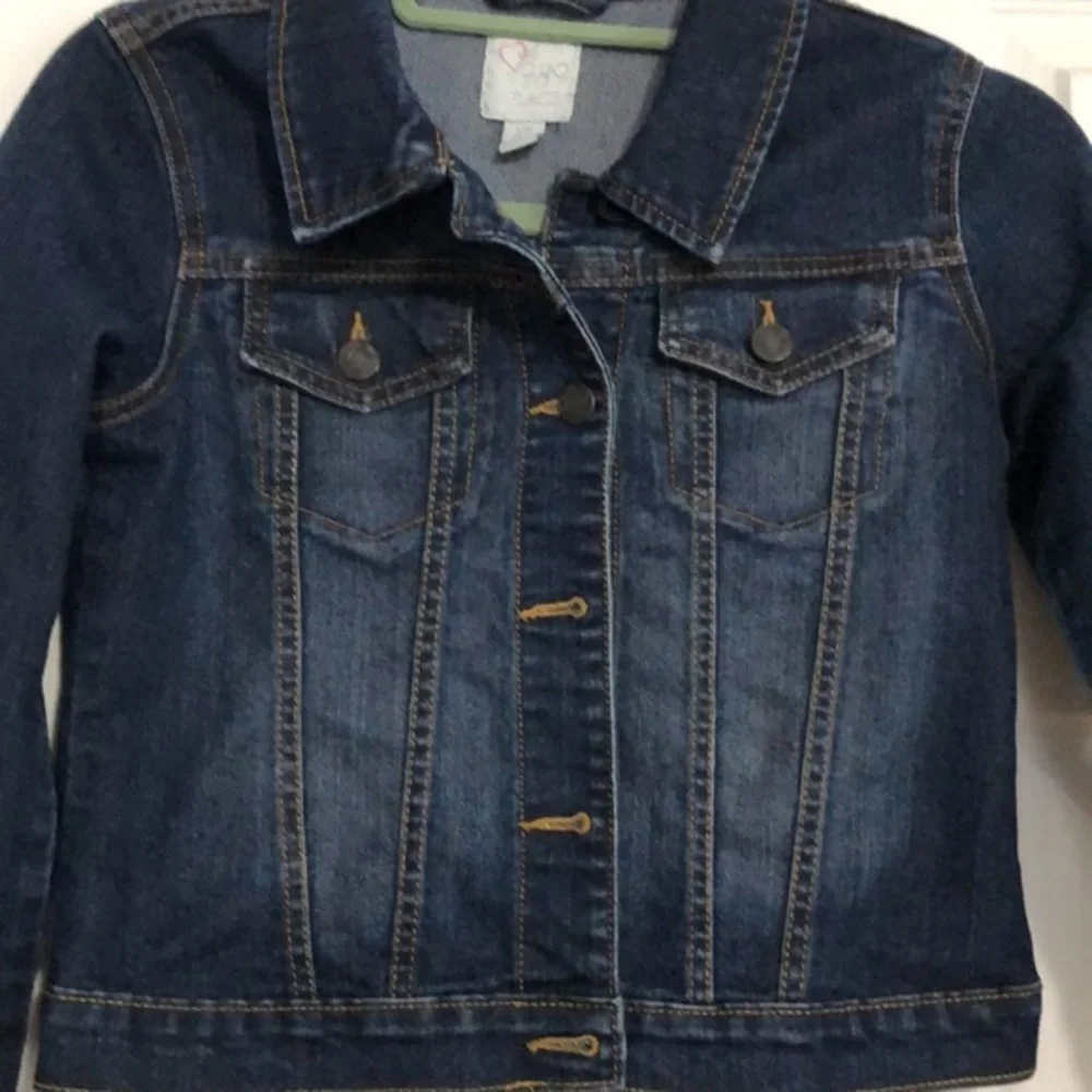 Children’s place denim blue‎ Jean jacket size large 10/12 girls